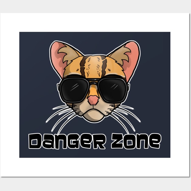 Archer Ocelot Danger Zone meme Wall Art by Nirelle